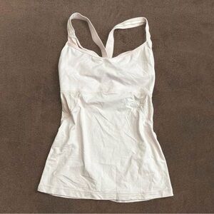 White Strappy Tank Top